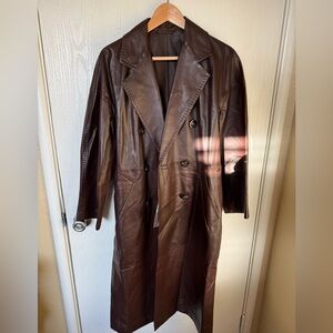 Authentic Maxmara Madame 101801 Napa Genuine Leather Coat